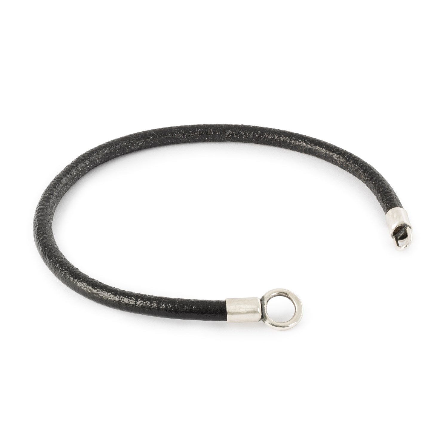Bracciale In Vera Pelle Con Ciondoli E Chiusura A Barilotto In Argento 925 - Jewellbox - Eleganza Artigianale Per Donna, Regalo Perfetto