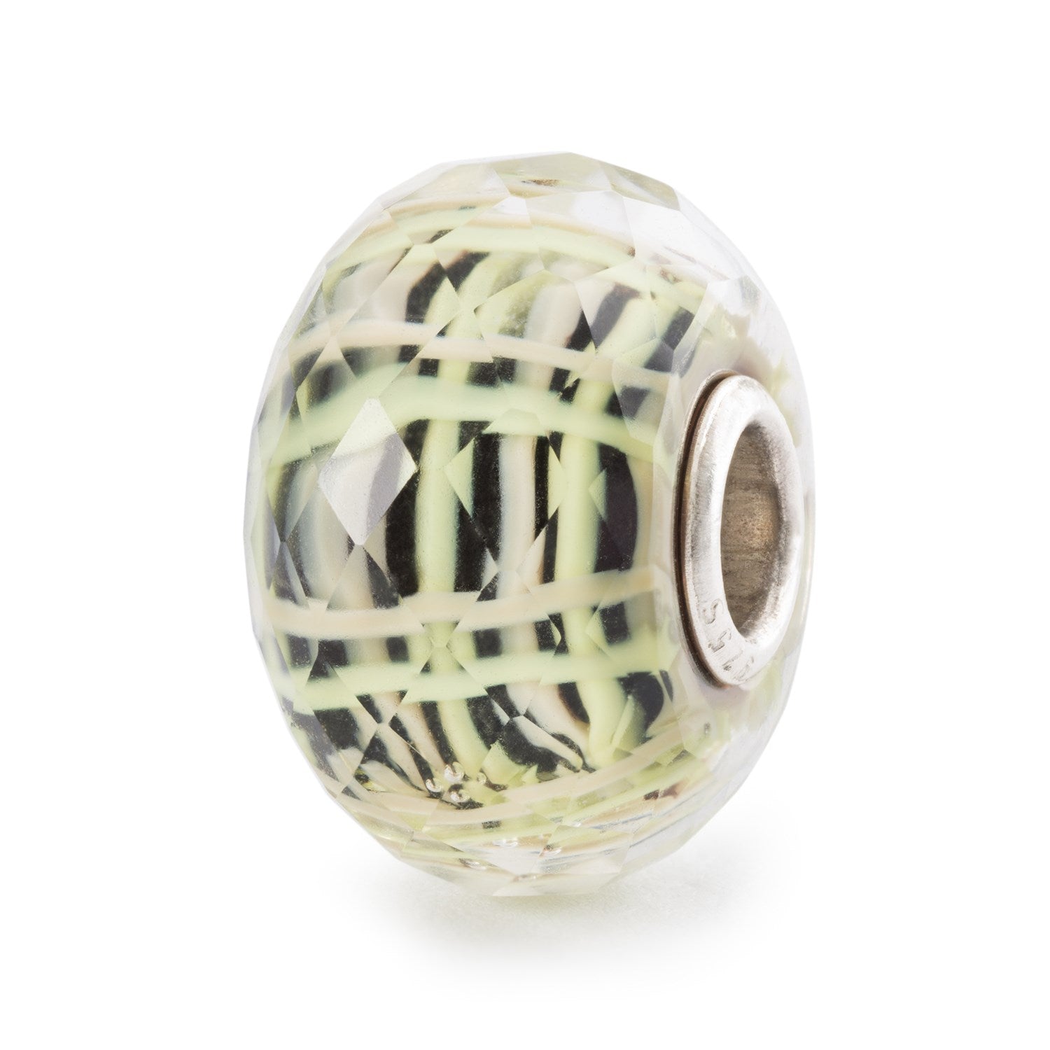 Trollbeads - Beads Unico Giallo con fiori verdi