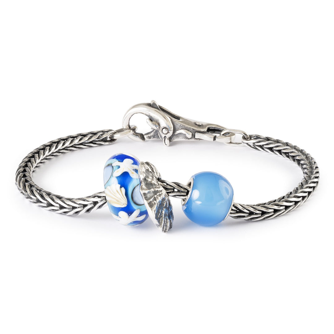 Bracciale Trollbeads Bracciale Cuoio Blu 36 cm TLEBR-00013 Casadei Gioielli