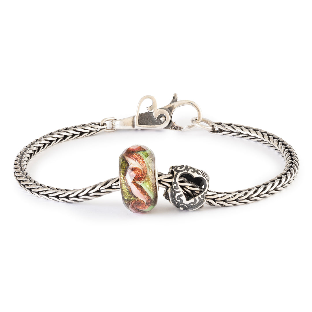 Combo bracciale + collana argento 925 oro rosa Amore e cuore