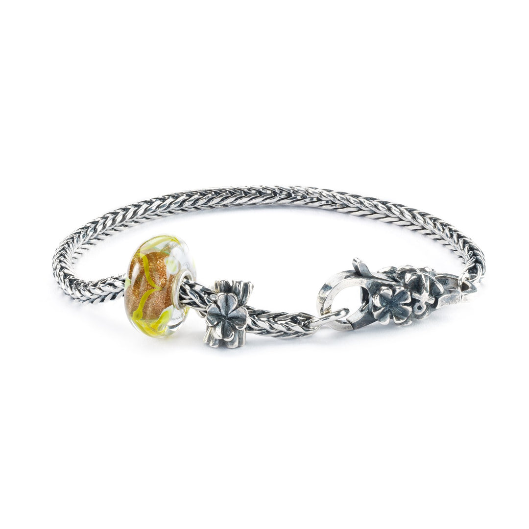Bracciale Portafortuna Intrecciato Stelle E Luna - BARRU, Acciaio Inox E Nylon Regolabile (16-28 Cm)