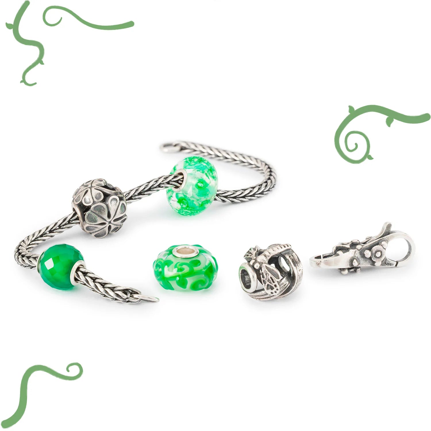 Trollbeads Perlina In Vetro Di Murano – Riflessi Di Speranza E Desideri – Gioiello Artigianale Italiano