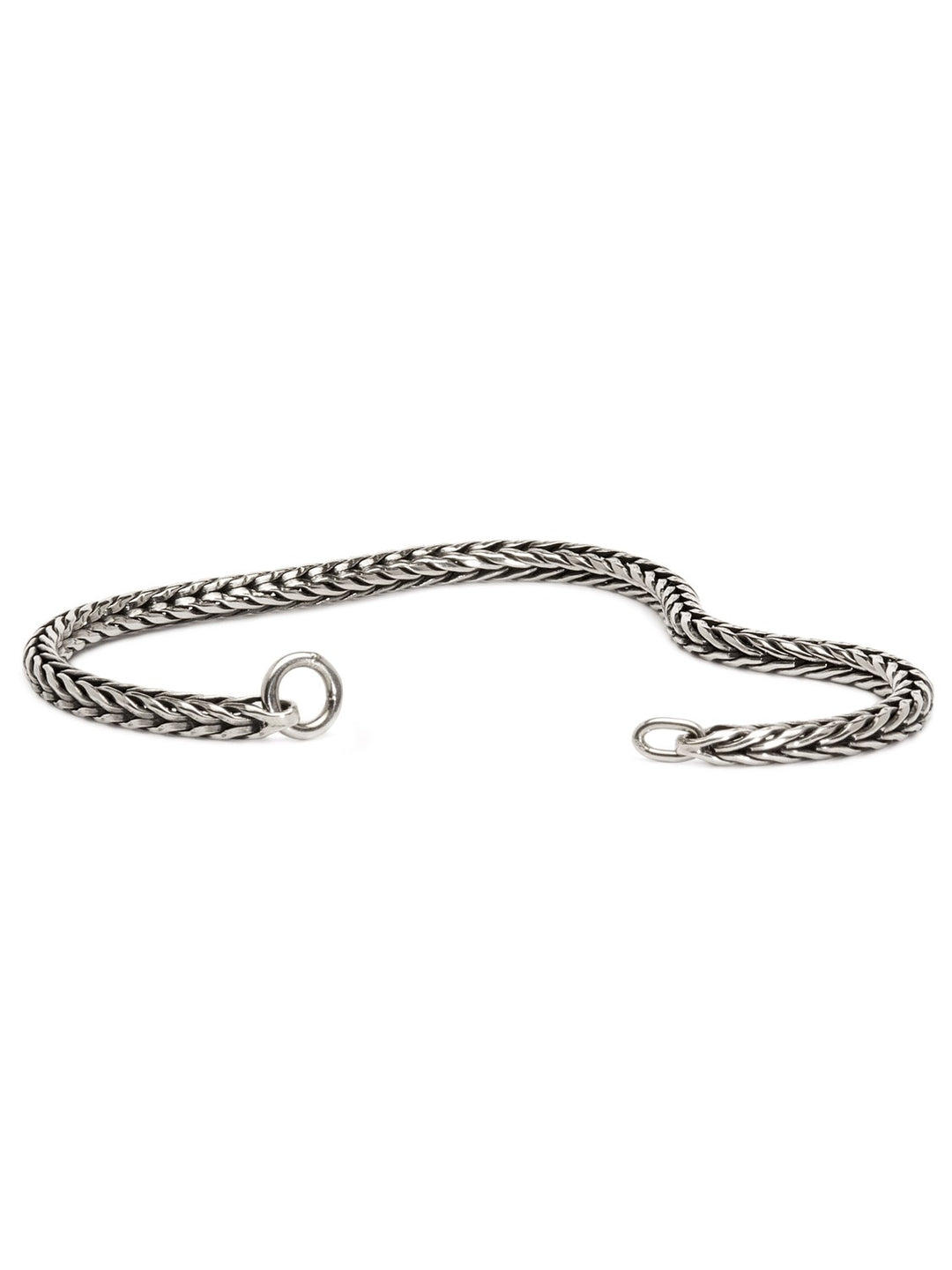Bracciale in Argento Sterling Massiccio 925 Con Pelle Nera Bracciale in Argento Sterling Massiccio 925 Con Pelle Nera