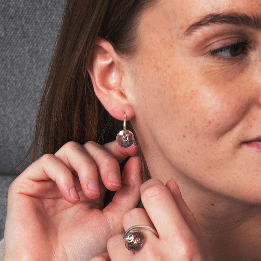 Orecchini a perno a forma di teschio con cristalli trasparenti, 20 mm, colore: argento