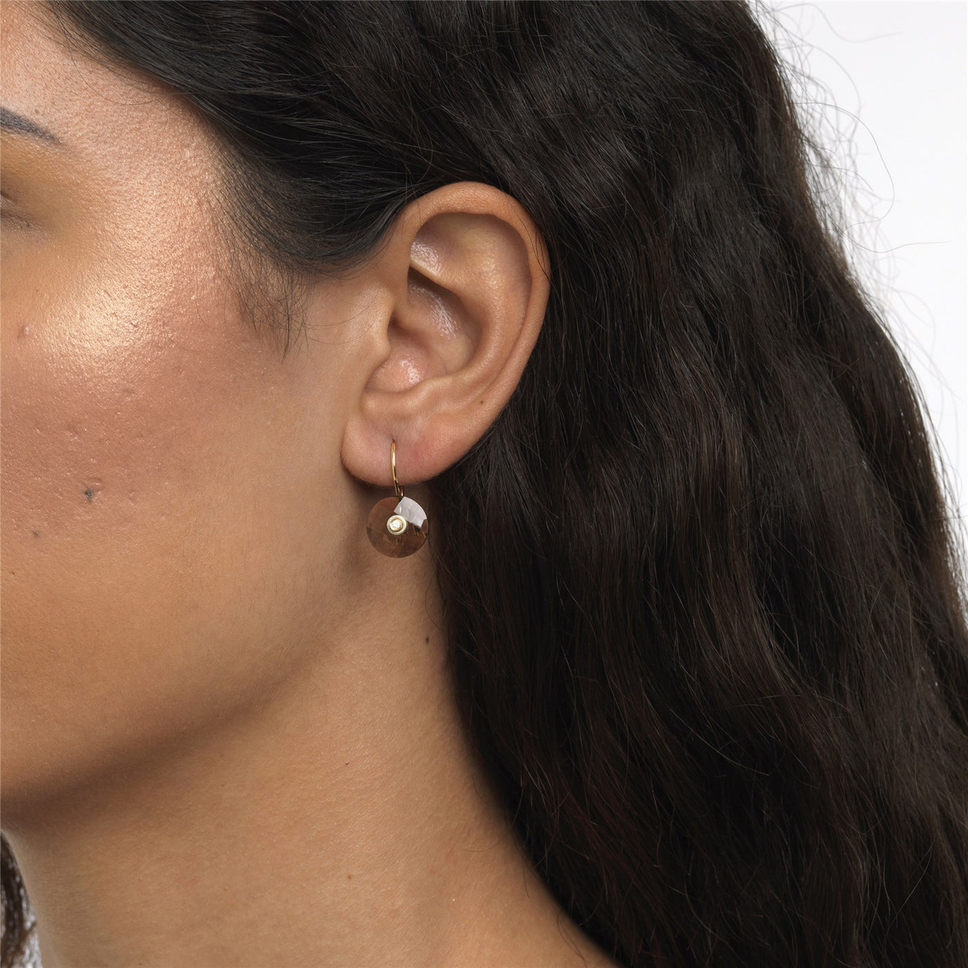 Orecchini Quarzo Fumé